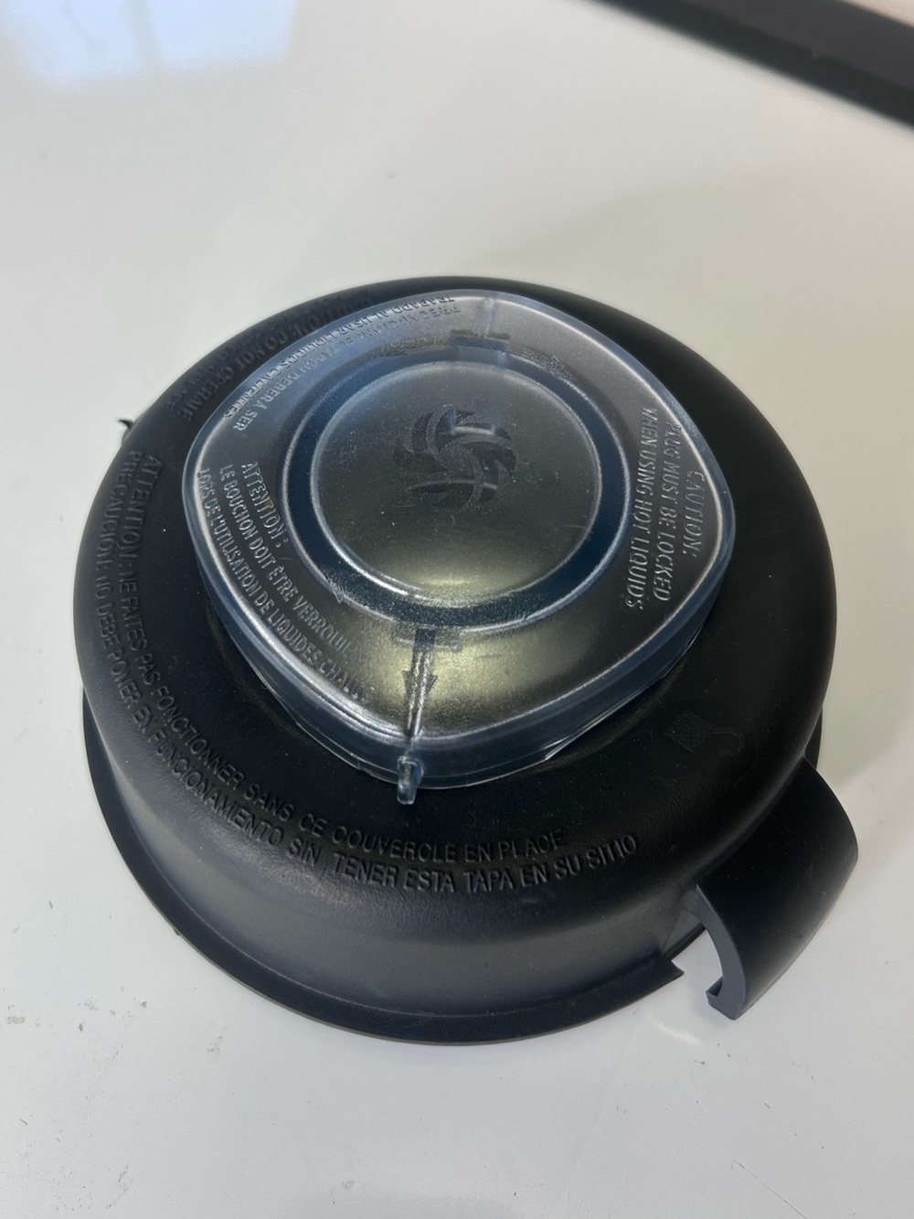 2 Part OEM Blender Lid / Plug for Vitamix 64oz 2L Container Blender Top Cap tall